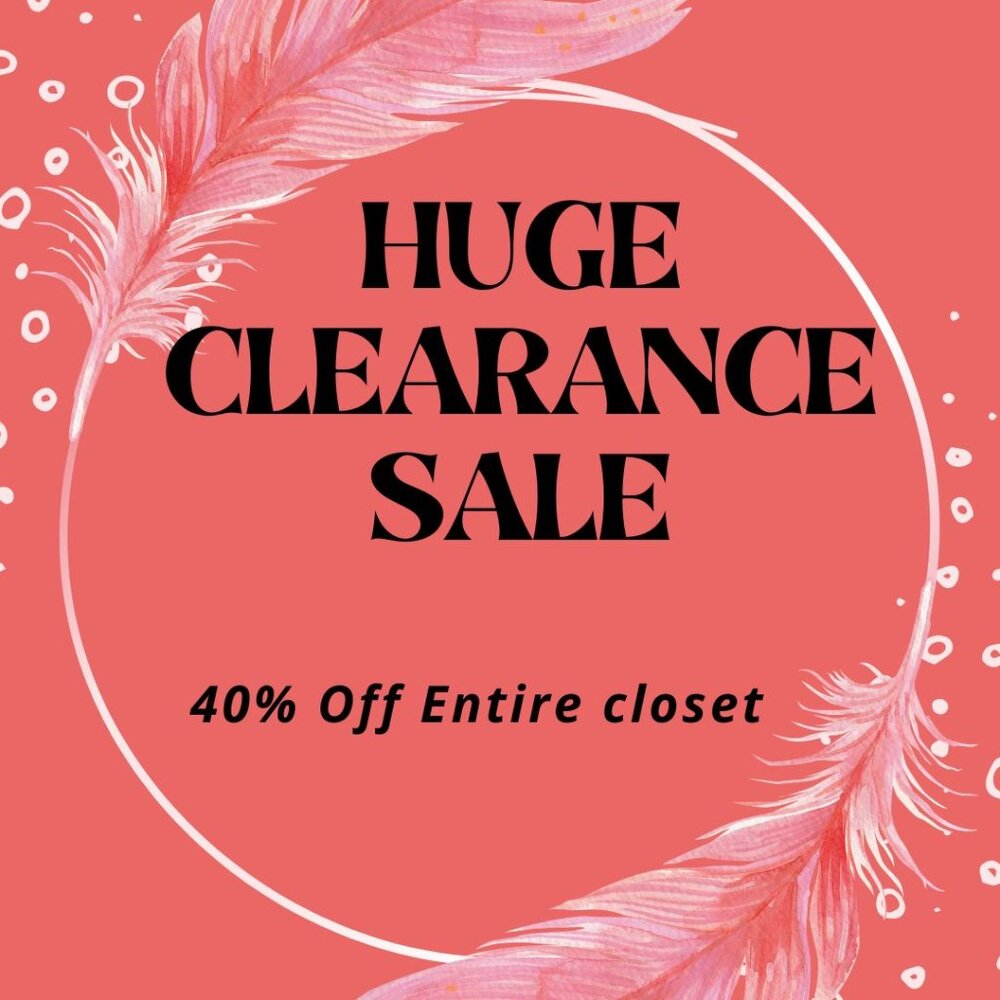 Entire closet on sale